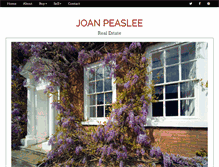 Tablet Screenshot of joanpeaslee.com